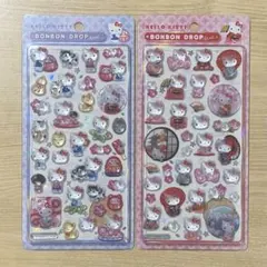 和柄　ハローキティ　ボンボンドロップシール　縁起物　着物