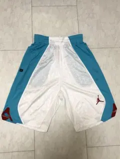 NIKE Jordan エアジョーダン バスケットボールパンツ 青白 S