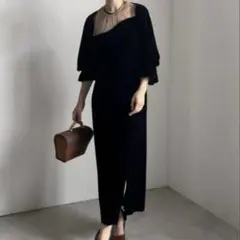 アメリヴィンテージ 3WAY FLAT GATHER USEFUL DRESS Ameri（アメリ）の「3WAY FLAT GATHER USEFUL DRESS（ワンピース