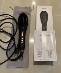 超美品　髪ストレートブラシ　ヘアアイロン 温度調節 マイナスイオン機能