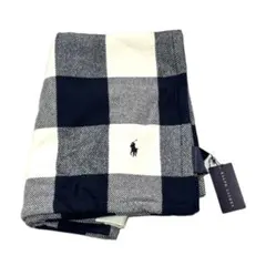 Ralph Lauren ハーフコットンブランケット ネイビーチェック