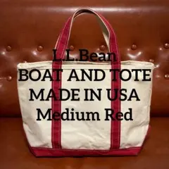 L.L.Bean 00s USA製 ボートアンドトート M レッド