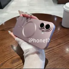 マグセーフ　iPhone17 スマホケース　ピンク　レンズ保護