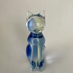 1970年 ronneby スウェーデン 北欧 鳥 青ロネビー ガラス 置物 - メルカリ