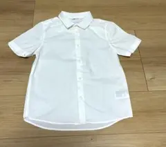 ホワイト 半袖シャツ イージーアイロン