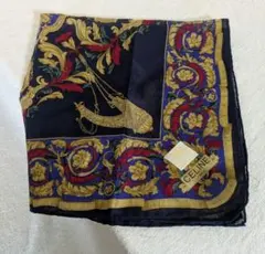 【最終値下げ処分】CELINE ネイビー ハンカチ