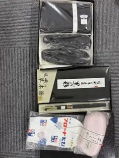 【新品】喪服 礼装用 6点セット 黒 草履　バッグ 着物小物一式　和服