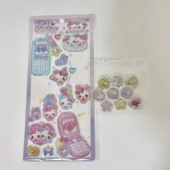 平成はっぴーフォン シール まじかるみゅーちゃん なっとうちゃん オバケーヌ