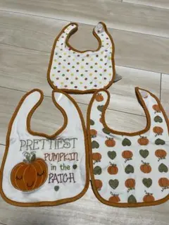 パンプキンデザイン スタイ 3枚セット