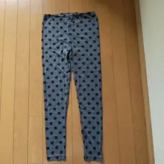 ユニクロ　HEATTECH ドット柄 キッズレギンス XL