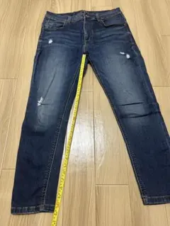 【美品】ZARA ダメージジーンズ EUR42 メンズ デニム スキニー
