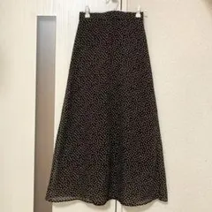 【美品】GU 水玉スカート ロングスカート