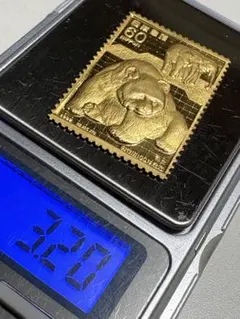 希少 松本徽章工業 純金 金属工芸品 約3.16g 純金/純銅 プレート