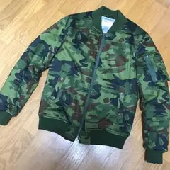 【美品】INHERIT 迷彩 MA-1 ジャケット