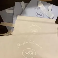 gelato pique リボン付きショッパー 3枚セット