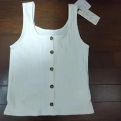 タグ付き　タンクトップ