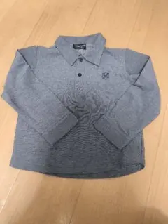 COMME CA ISM コムサイズム 長袖 ポロシャツ 110 グレー 男の子