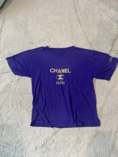 CHANEL 紫 半袖Tシャツ ロゴ刺繍のサムネイル