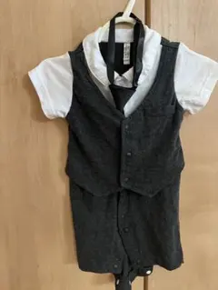 未着 フォーマルドレス ロンパース 男の子 70cm 100日祝い ネクタイ付