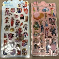 2枚セット ズートピア 肉球 ぷにぷにシール ボンボンドロップシール