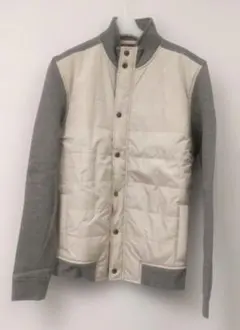 BANANA REPUBLIC 白・グレー キルティングジャケット メンズ