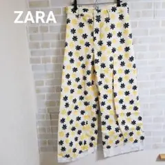 ZARA 花柄 デニムパンツ