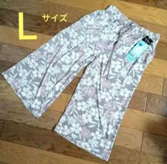 ◎しまむら　Tokyo Biyori 花柄リラックスパンツ L　接触冷感のサムネイル