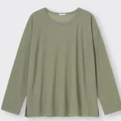 シアーオーバーサイズT(長袖) GU