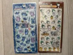 ボンボンドロップシール　スヌーピー　プチドロップステッカー　スティッチ　正規品