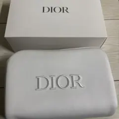DIOR ディオール ポーチ ノベルティ ホワイト 白 シルバー