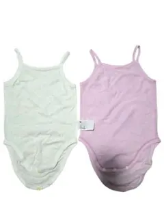 ユニクロ 肌着　コットンメッシュ キャミソール ロンパース 2枚セット