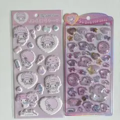 うるちゅるポップシール　ぷくぷくシール　マイメロディ　マイスウィートピアノ