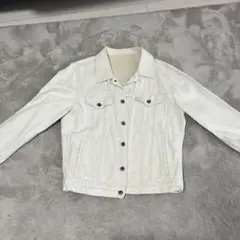 ホワイト デニムジャケット Lサイズ