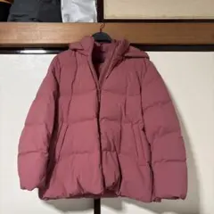 UNIQLO フード付きピンクダウンジャケット