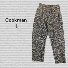《Cookman》シェフパンツ ペイズリー柄 グリーン L
