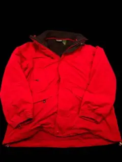 中古古着LL.Beanエルエルビーンマウンテンパーカーインナーフリース付き赤XL