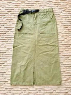 デニム カーゴ ロングスカート