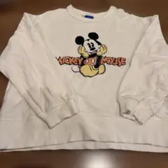 MARKEY'S Disney キッズ トレーナー 130 ホワイト ミッキーのサムネイル