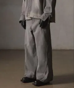 GRANCY DenimPants ジップデザイン バギーデニム パンツ