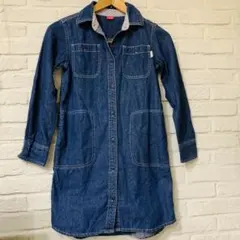 C-gal デニムワンピース 140 インディゴ　春