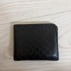 GUCCI グッチ 二つ折り財布 マイクロGG ブラックのサムネイル