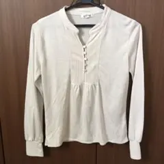 【値下げしました！】ALPHA CUBIC グレージュ　カットソー M