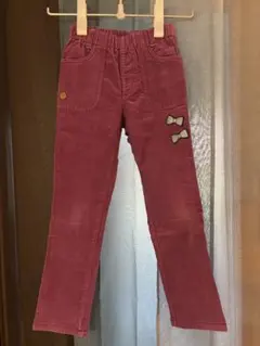 KPニットプランナー コーデュロイパンツ 130cm リボン