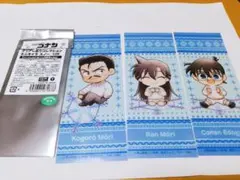 名探偵コナン　クリアしおりコレクション　ミニキャラ　スノー　コナン　小五郎　蘭