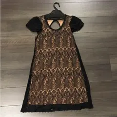 シュガーローズ レース オケージョンワンピース ブラック