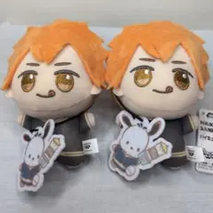 【2点セット】ハイキュー‼︎ × サンリオ 日向翔陽 ポチャッコ ちびぐるみ