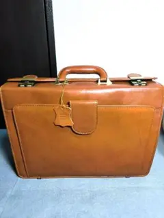 高級品 ヴィンテージ 本革 ビジネスバッグ ダレスバッグ ブラウン レザーのサムネイル