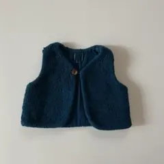 bonton ボントン　ボアベスト　ボア　ベスト　アウター　海外子供服　ネイビー