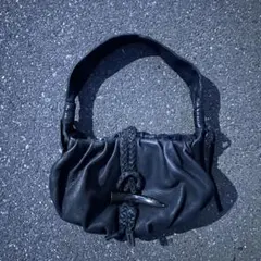 00s archive leather 三日月 ハンドバッグ Y2K 本革