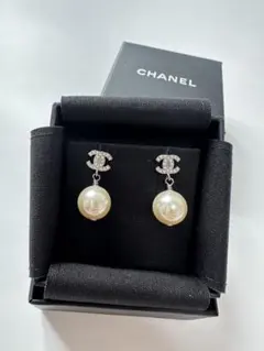 【CHANEL】 ココマーク パールピアスのサムネイル